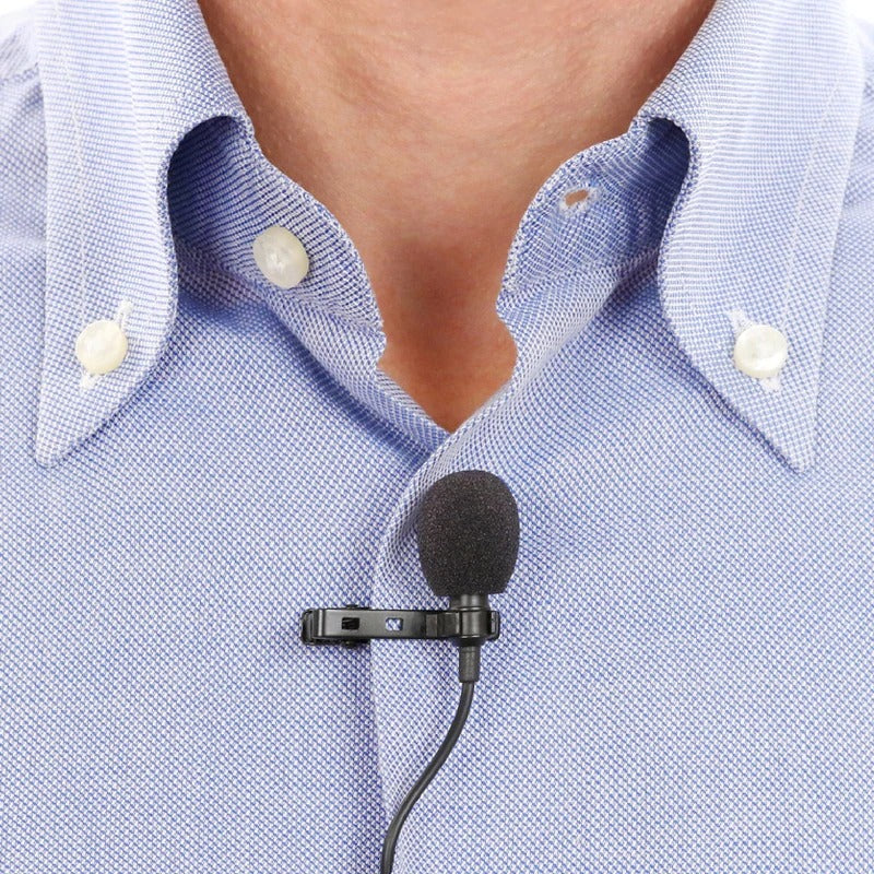 Professional Portable Type C Hands Free Lavalier Microphone_0