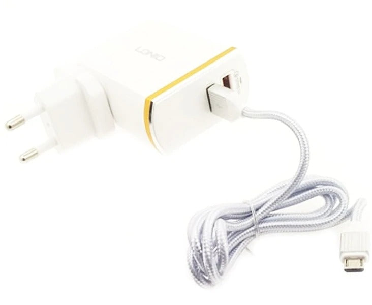 30W Dual 3 Pin Fast Charging USB Travel Charger_0