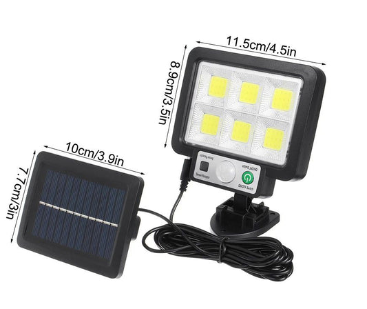 72 COB Split LED Solar PIR Motion Sensor Security Wall Lamp_1