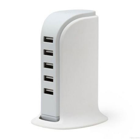 5 Port Universal USB Charger - White_0