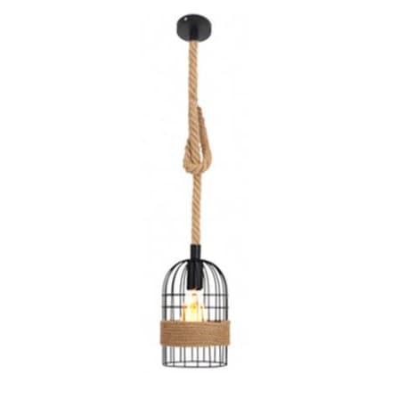Birdcage Rope Style Single Pendant Light_1