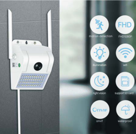 1080P WiFi IP Camera Wall Lamp_2