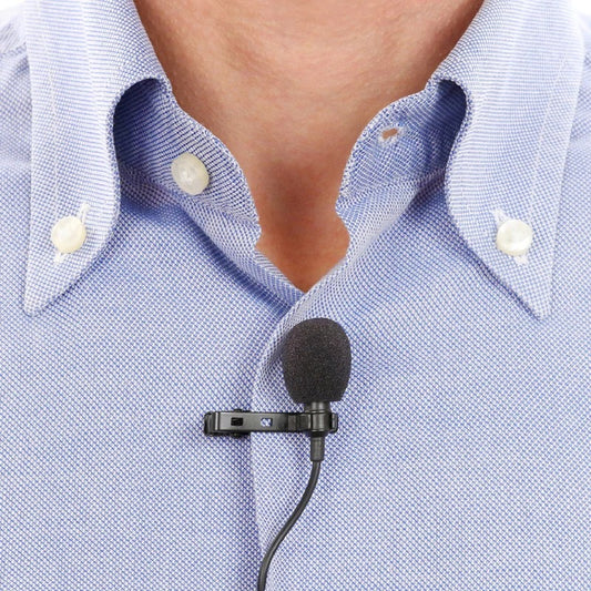 Professional Portable Type C Hands Free Lavalier Microphone_0