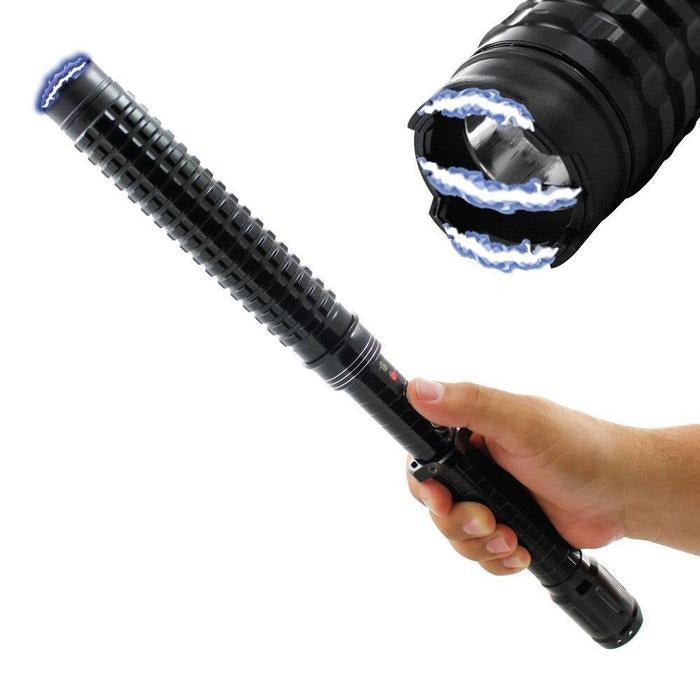 Stun Gun Telescopic Baton LED Flashlight_0