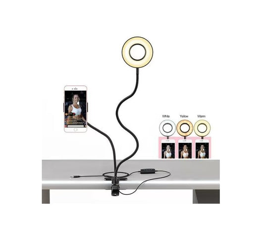 Selfie Ring Light with Cell Phone Holder Stand_0